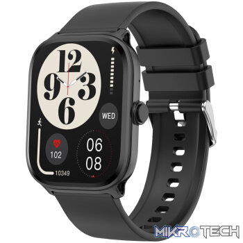 MT310 Smart Watch 2.01? HD IPX68 with BT Calls Sports HR BP BO  Black